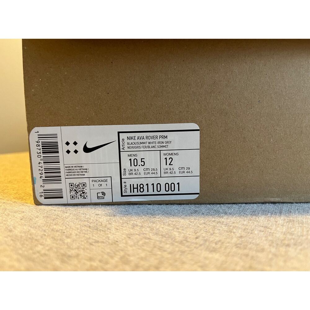 Nike Ava Rover Premium Black Grey Lava Glow Men's Shoe Size 10.5 IH8110-001 - Picture 11 of 12